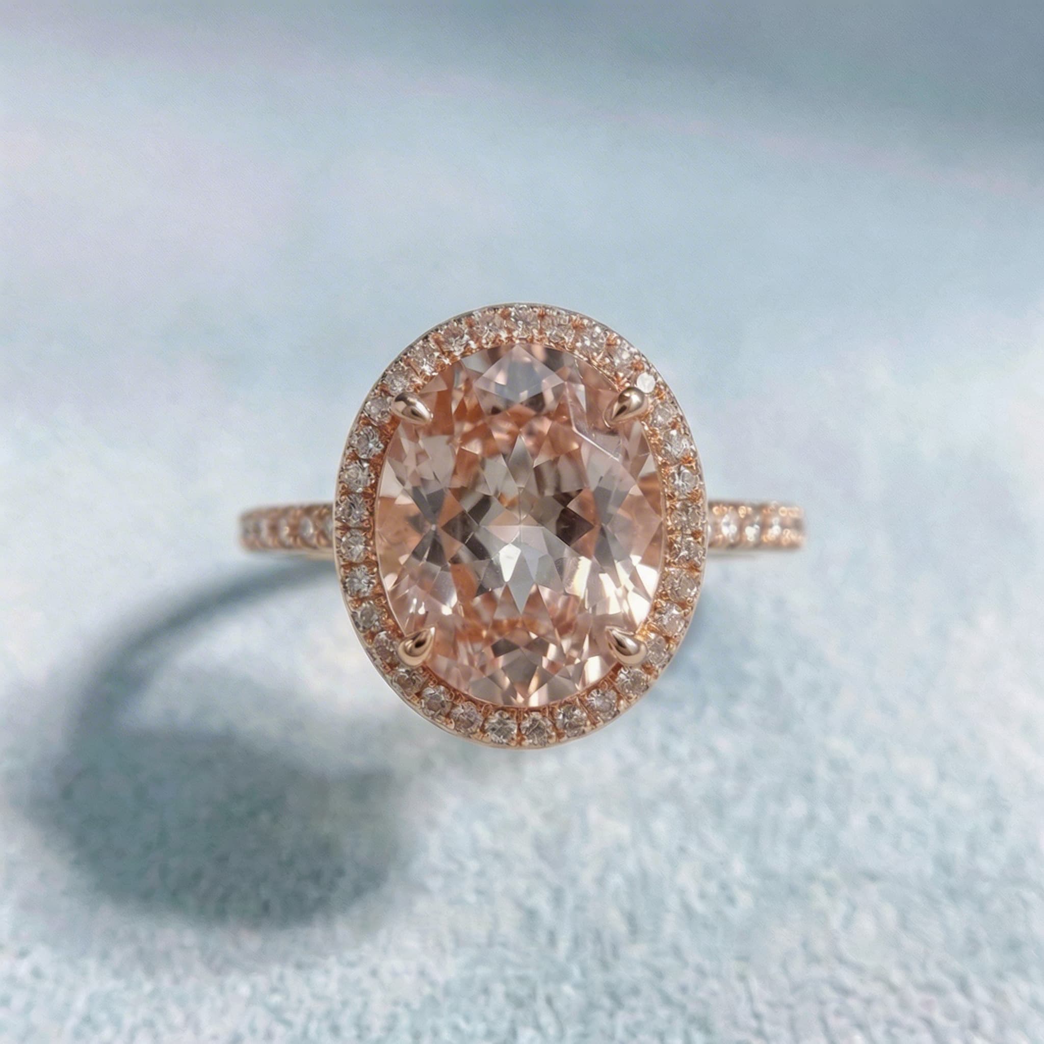 AI-generated jewellery photography by Razia Jukes — ring flat lay